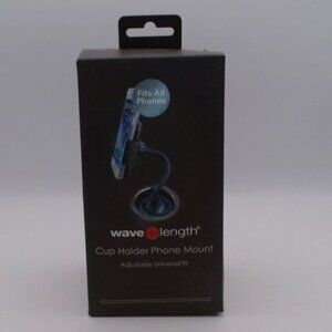 Wave Length Cup Holder Phone Mount Adjustable Universal Fits All Phones BNIB